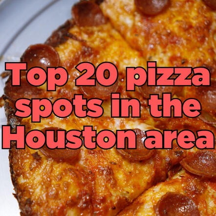 Top 20 pizza spots in the Houston area